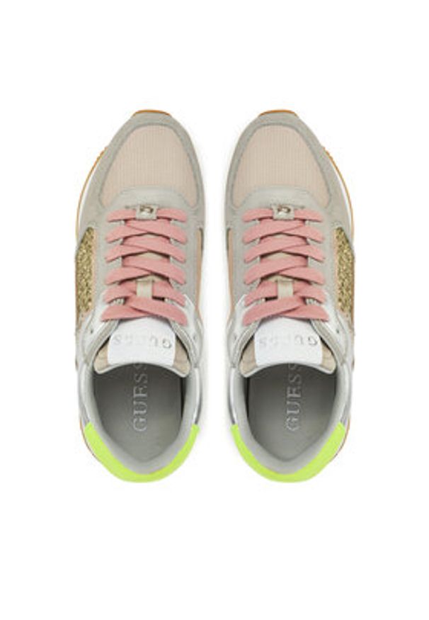 Guess Sneakersy FLPE2G LEM12 Różowy. Kolor: różowy. Materiał: skóra