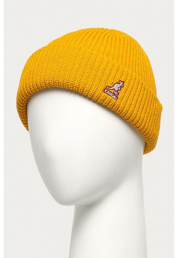 Kangol - Czapka. Kolor: żółty
