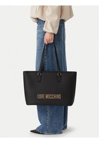 Love Moschino - LOVE MOSCHINO Torebka JC4190PP1PKD0000 Czarny. Kolor: czarny. Materiał: skórzane #1
