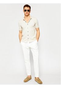 Oscar Jacobson Chinosy Danwick 5176 4305 Biały Slim Fit. Kolor: biały. Materiał: bawełna #3