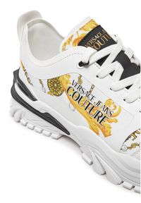 Versace Jeans Couture Sneakersy 77YA3SIB ZS891 Biały. Kolor: biały. Materiał: materiał #4