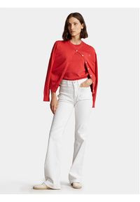 Polo Ralph Lauren Sweter Ss Po 211891673015 Czerwony Relaxed Fit. Typ kołnierza: polo. Kolor: czerwony. Materiał: bawełna #3