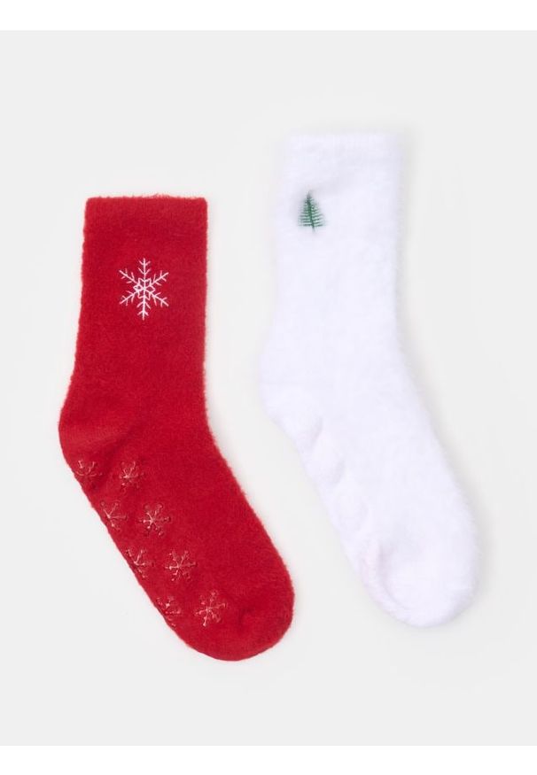 Sinsay - Skarpetki z motywem świątecznym 2 pack - wielobarwny