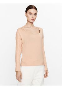 Calvin Klein Underwear Koszulka piżamowa 000QS7006E Beżowy Regular Fit. Kolor: beżowy