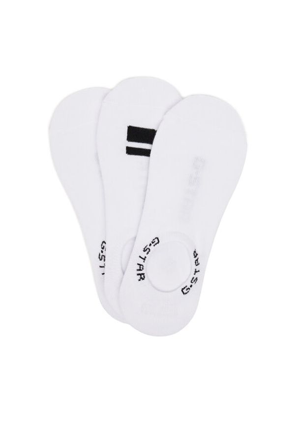 G-Star RAW - G-Star Raw Stopki AS_G-STAR_S_020_SS25 (3-PACK) Biały. Kolor: biały. Materiał: bawełna