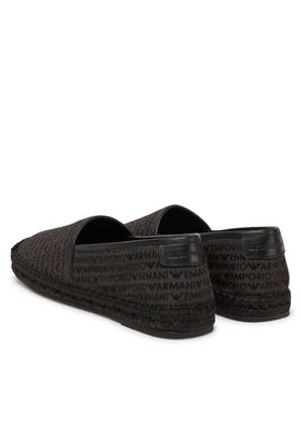 Emporio Armani Espadryle X4S030 XR338 K001 Czarny. Kolor: czarny. Materiał: materiał