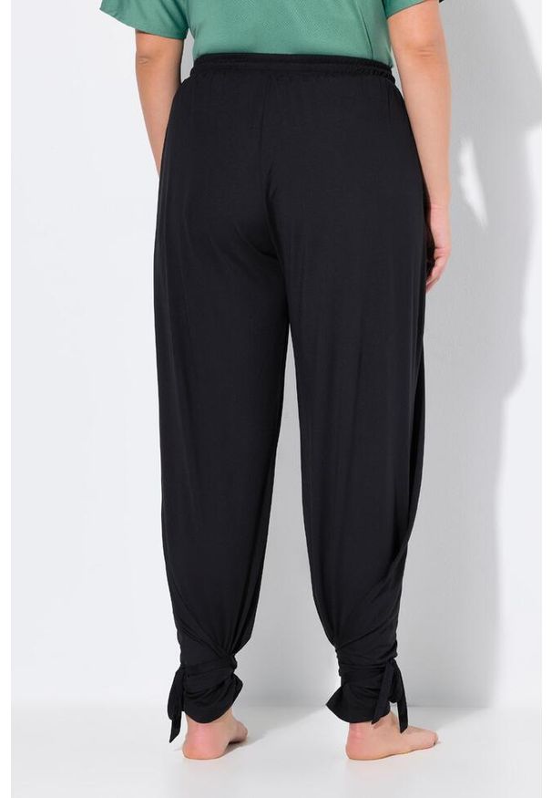 ULLA POPKEN - Damskie Spodnie funkcyjne dresowe szybkoschnące z recyklingu. Kolekcja: plus size. Kolor: czarny. Materiał: elastan, poliester, materiał. Sport: turystyka piesza