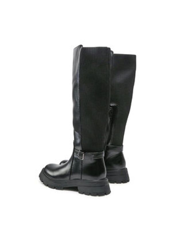 Jenny Fairy Kozaki LS5873-02 Czarny. Kolor: czarny. Materiał: skóra