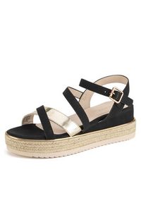 Jenny - JENNY Espadryle LB-P1092-YLD Czarny. Kolor: czarny. Materiał: syntetyk, materiał #3