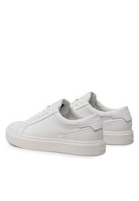 Calvin Klein Sneakersy Low Top Lace Up Lth Sm HM0HM01018 Biały. Kolor: biały. Materiał: skóra #3