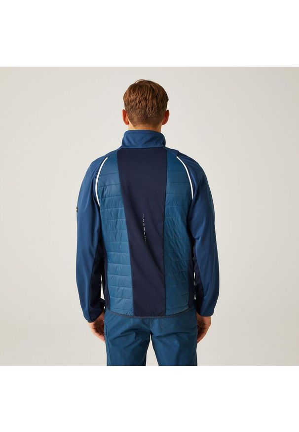 Regatta - Steren Hybrid II męski softshell. Kolor: niebieski. Materiał: softshell