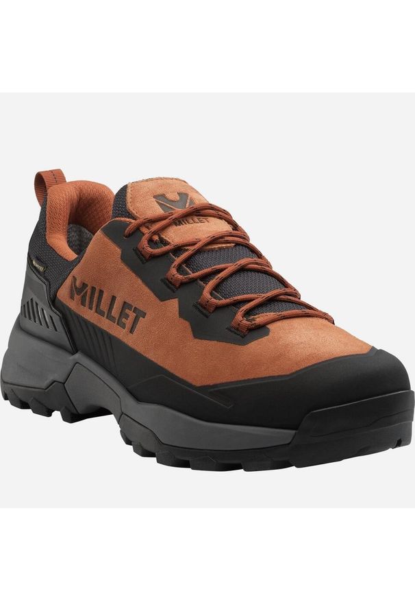 Buty trekkingowe męskie Millet Ubic Low GoreTex niskie. Kolor: pomarańczowy. Materiał: tkanina. Szerokość cholewki: normalna. Technologia: Gore-Tex. Sport: turystyka piesza