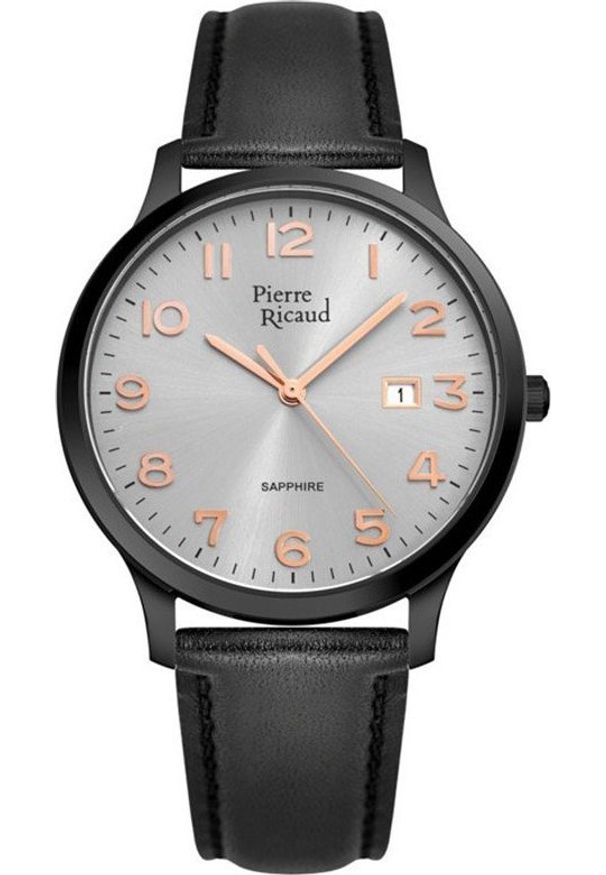 Zegarek Pierre Ricaud Zegarek męski Pierre Ricaud P91028.B2R7Q czarny. Kolor: czarny