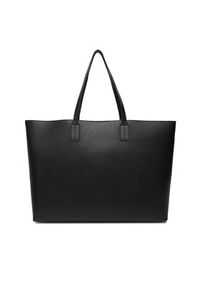 TOMMY HILFIGER - Tommy Hilfiger Torebka Th Icon Tote AW0AW18173 Czarny. Kolor: czarny. Materiał: skórzane #5
