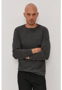 Jack & Jones Sweter męski kolor szary. Kolor: szary. Materiał: dzianina. Długość rękawa: raglanowy rękaw #1