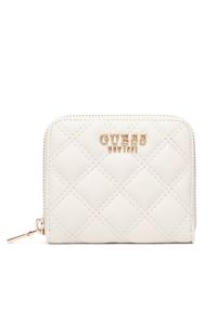 Guess Mały Portfel Damski Giully II Slg SWQG96 73137 Biały. Kolor: biały. Materiał: skóra