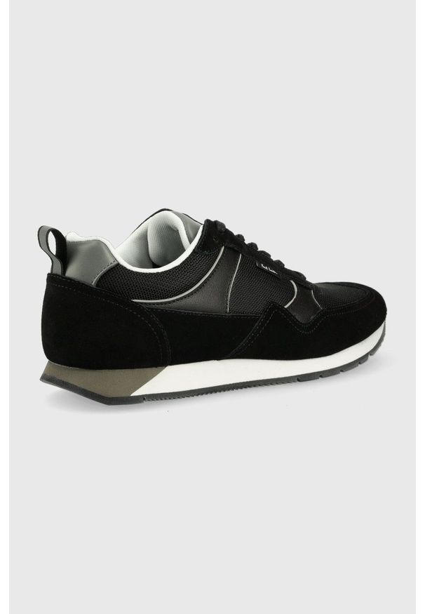 PS PAUL SMITH - PS Paul Smith sneakersy Will kolor czarny. Nosek buta: okrągły. Zapięcie: sznurówki. Kolor: czarny. Materiał: guma. Obcas: na obcasie. Wysokość obcasa: niski