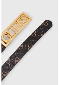 Guess portfel i pasek kolor brązowy. Kolor: brązowy #6