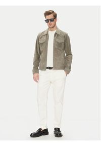 Serge Pariente Kurtka skórzana Cred Szary Regular Fit. Kolor: szary. Materiał: skóra #3