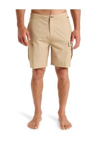 Quiksilver - Spodenki hybrydowe dla Mężczyzn HALF 19" Brązowy. Kolor: beżowy. Materiał: elastan, poliester, materiał. Długość: krótkie. Sezon: lato