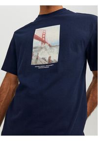 Jack & Jones - Jack&Jones T-Shirt Copenhagen 12227781 Granatowy Regular Fit. Kolor: niebieski. Materiał: bawełna #4