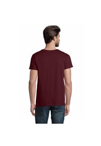 SOL'S - Męska Koszulka Pioneer Z Bawełny Organicznej. Kolor: czerwony, wielokolorowy, brązowy. Materiał: bawełna. Sport: turystyka piesza #2