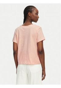 TOMMY HILFIGER - Tommy Hilfiger T-Shirt WW0WW48705 Różowy jasny Regular Fit. Kolor: różowy. Materiał: bawełna #4