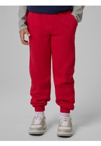4f - 4F Spodnie dresowe joggery chłopięce - czerwone 152 (11-12 lat). Okazja: na co dzień. Kolor: czerwony. Materiał: dresówka. Sezon: lato. Styl: casual #2