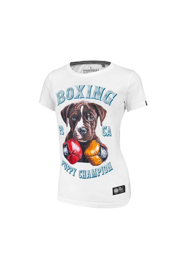 PITBULL - Koszulka damska Pitbull Lil'Champ. Kolor: brązowy, wielokolorowy, biały