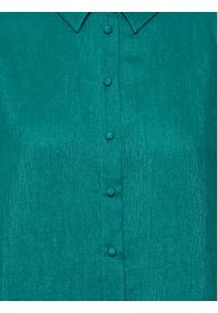 ICHI Koszula 20119696 Zielony Regular Fit. Kolor: zielony. Materiał: syntetyk