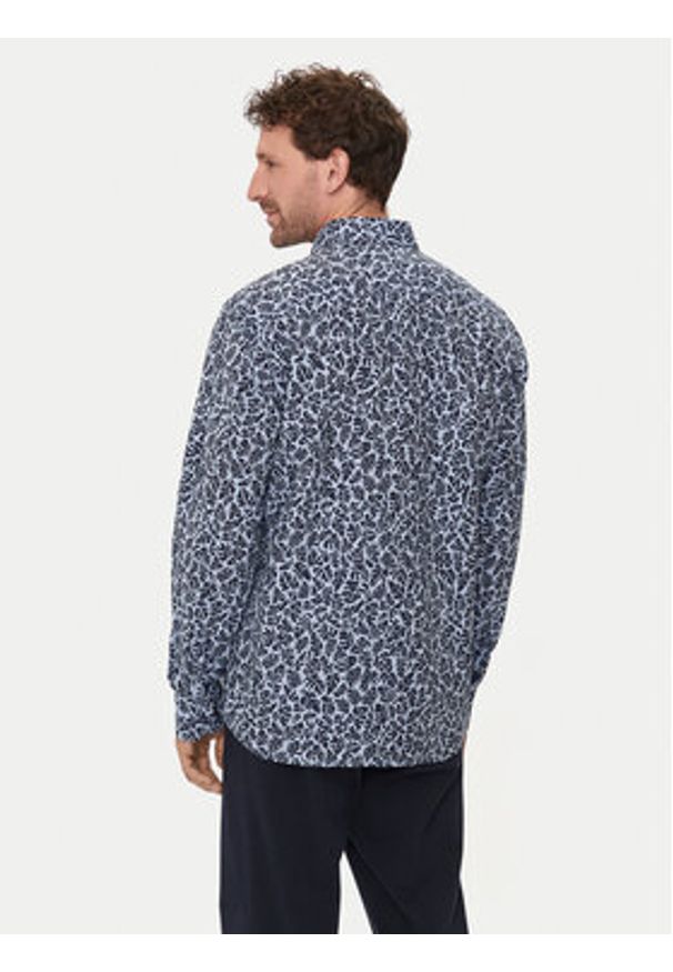 BOSS - Boss Koszula C-Hal-Kent-C1-223 50513648 Granatowy Casual Fit. Okazja: na co dzień. Typ kołnierza: kołnierzyk klasyczny. Kolor: niebieski. Materiał: bawełna. Styl: casual