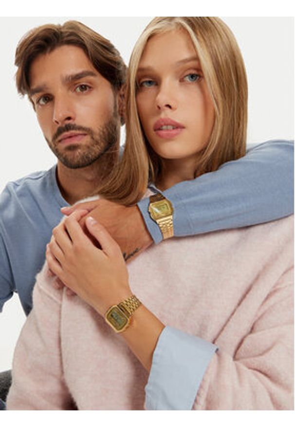 Casio Zegarek Vintage A158WETG-9AEF Złoty. Kolor: złoty. Styl: vintage