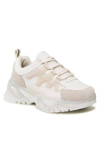Sneakersy Togoshi. Kolor: beżowy. Materiał: materiał #1