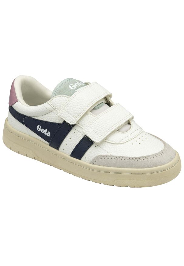 Sneakersy dla dzieci Gola Falcon. Okazja: na co dzień. Kolor: wielokolorowy, niebieski, biały. Sezon: lato