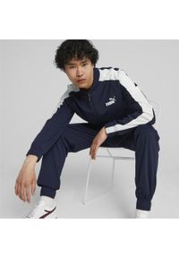 Puma - Męski strój bejsbolowy Tricot PUMA Navy Blue. Kolor: niebieski, wielokolorowy, czarny, biały. Materiał: dresówka