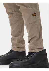 G-Star RAW - G-Star Raw Spodnie materiałowe Rovic Zip 3D D02190-E172 Beżowy Tapered Fit. Kolor: beżowy. Materiał: bawełna