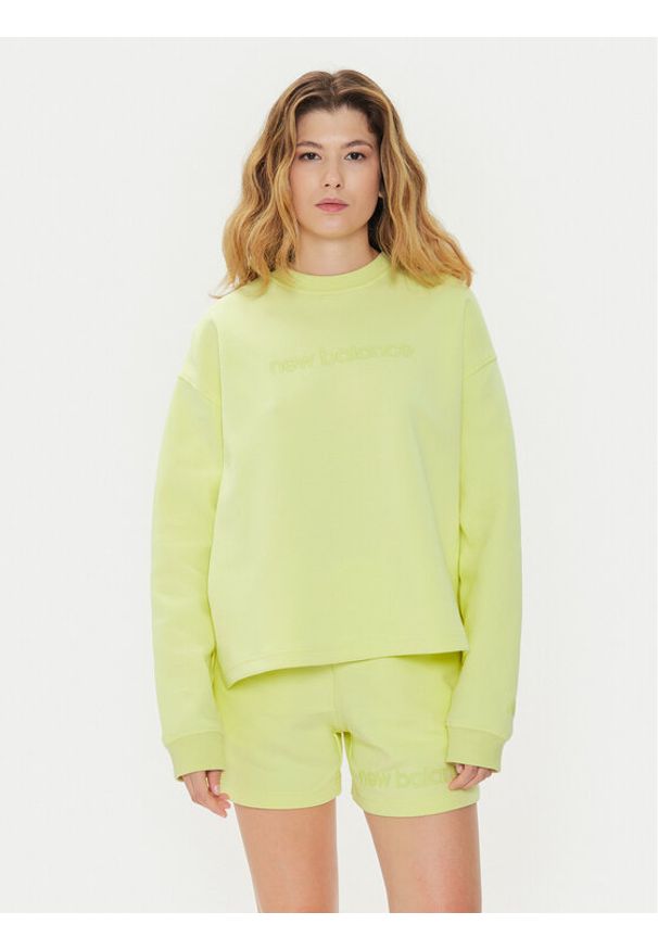 New Balance Bluza Hyper Density WT41556 Zielony Relaxed Fit. Kolor: zielony. Materiał: bawełna, syntetyk