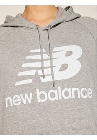 New Balance Bluza Esse po Hoodie NBWT0355 Szary Relaxed Fit. Kolor: szary. Materiał: bawełna, syntetyk #5