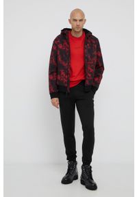 DKNY - Dkny kurtka męska kolor czerwony zimowa. Kolor: czerwony. Materiał: materiał. Sezon: zima #4