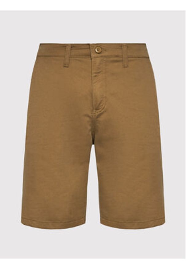Vans Szorty materiałowe Authentic VN0A5FJX Brązowy Relaxed Fit. Kolor: brązowy. Materiał: syntetyk, bawełna