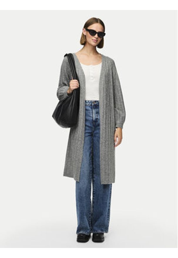 Pieces Kardigan Maggy 17150959 Szary Loose Fit. Kolor: szary. Materiał: syntetyk