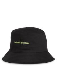 Calvin Klein Jeans Kapelusz Monogram Bucket Hat K60K611029 Czarny. Kolor: czarny. Materiał: materiał #1