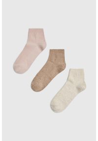 MOODO - Skarpety 3-pack. Materiał: bawełna, poliester, elastan