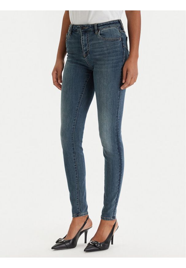 Armani Exchange Jeansy XW000129 AF10863 MB001 Niebieski Skinny Fit. Kolor: niebieski