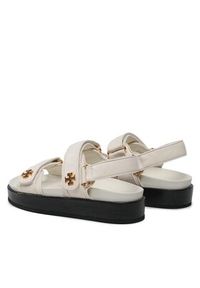 Tory Burch Sandały Kira Sport Sandal Calf Leather 144328 Écru. Materiał: skóra. Styl: sportowy #3