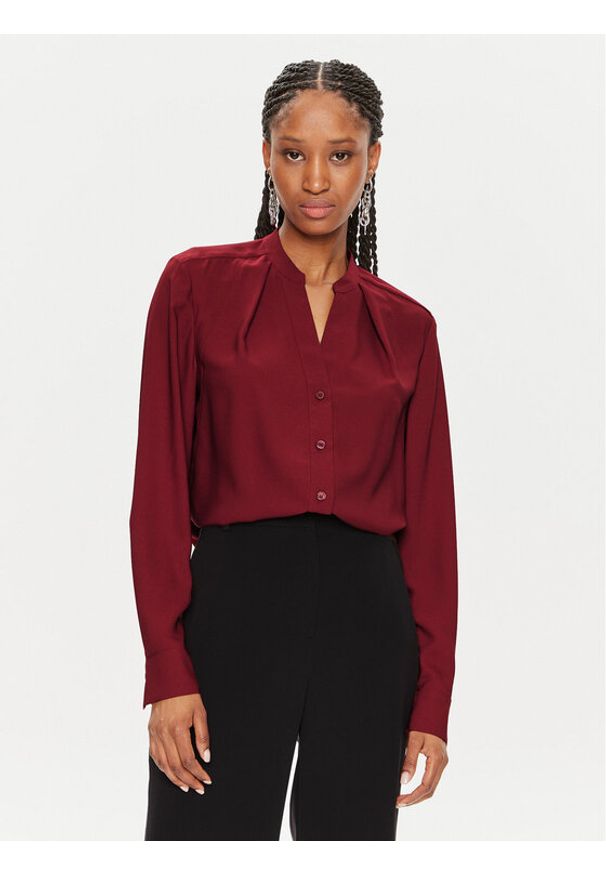 Calvin Klein Koszula K20K207167 Bordowy Regular Fit. Kolor: czerwony. Materiał: syntetyk