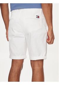 Tommy Jeans Szorty materiałowe Scanton DM0DM18812 Biały Regular Fit. Kolor: biały. Materiał: bawełna #3