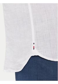 TOMMY HILFIGER - Tommy Hilfiger Koszula MW0MW35207 Biały Regular Fit. Kolor: biały. Materiał: len