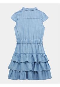 Guess Sukienka jeansowa J4RK36 D3X30 Niebieski Regular Fit. Kolor: niebieski. Materiał: lyocell
