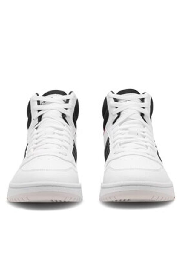 Adidas - adidas Sneakersy HOOPS 3.0 MID GY5543 Biały. Kolor: biały. Materiał: materiał